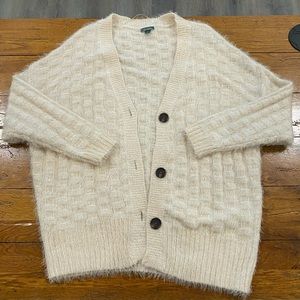 Deep v neck cardigan
